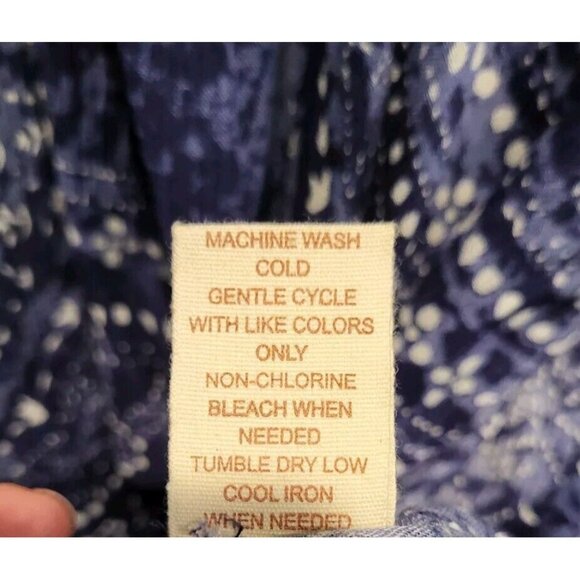 New Blue Boho Open Kimono Topper Tassels Altar'd State Sz M/L - Picture 7 of 8